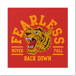 fearless tiger Posters and Art